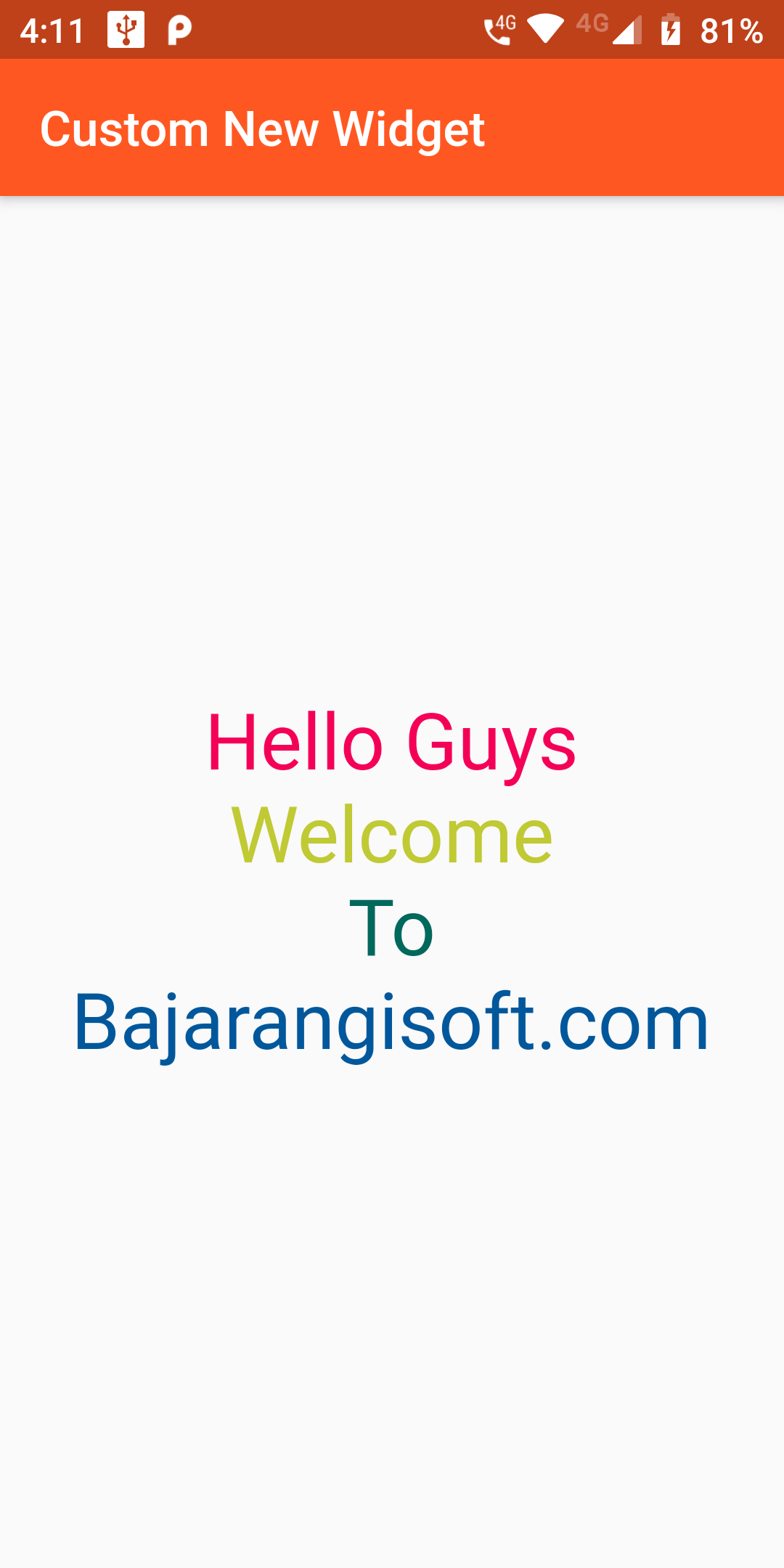 How To Create Custom New Widget Using Flutter Android App
