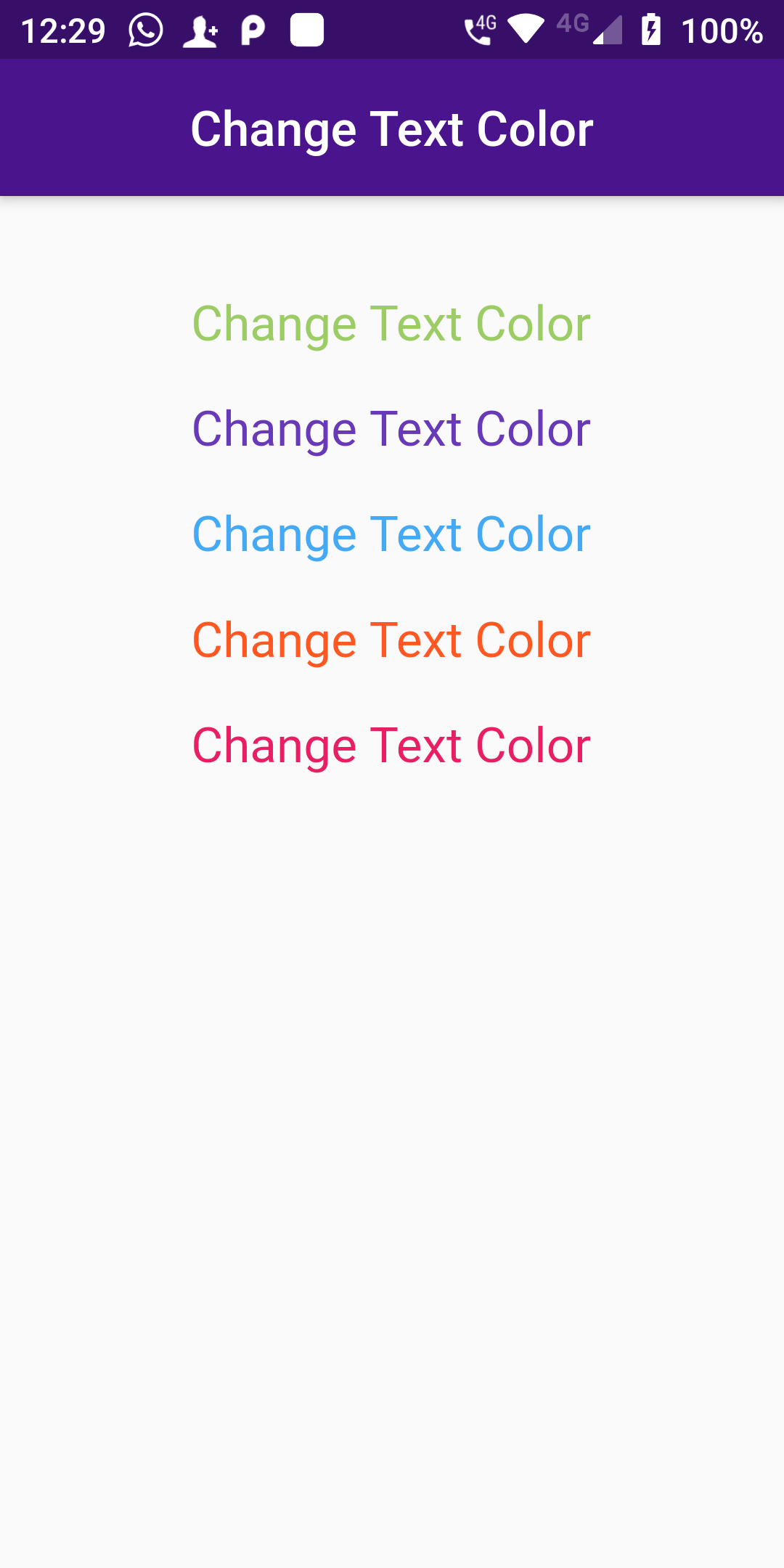 How To Set Up Text Color Using Flutter Android App