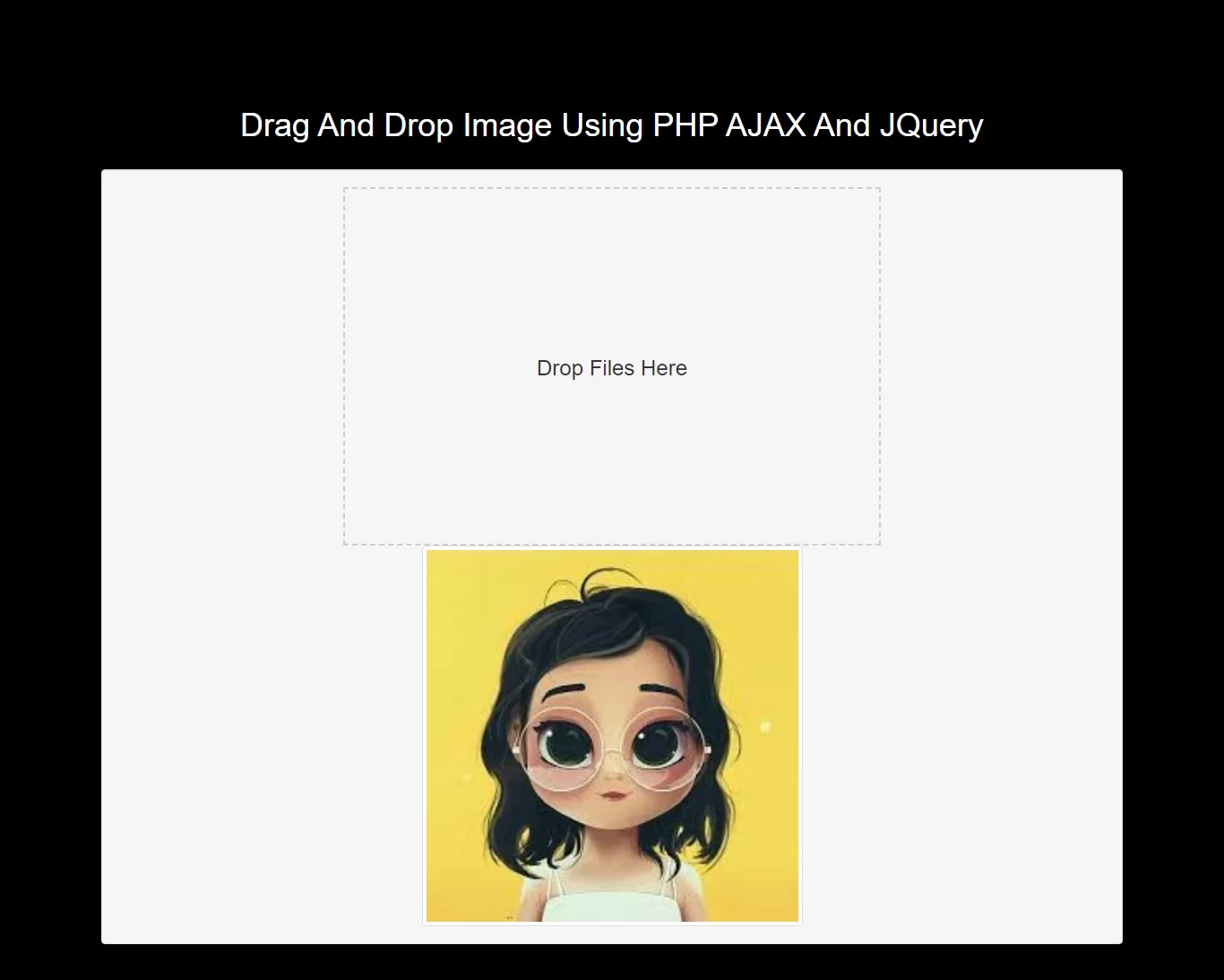 How To Drag And Drop Image Using PHP AJAX And JQuery