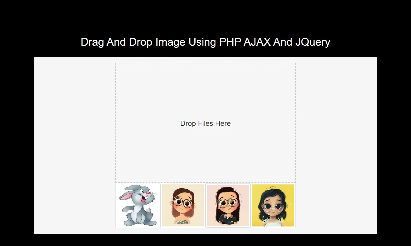 Drag And Drop Images To Save In DB Using JQuery And PHP