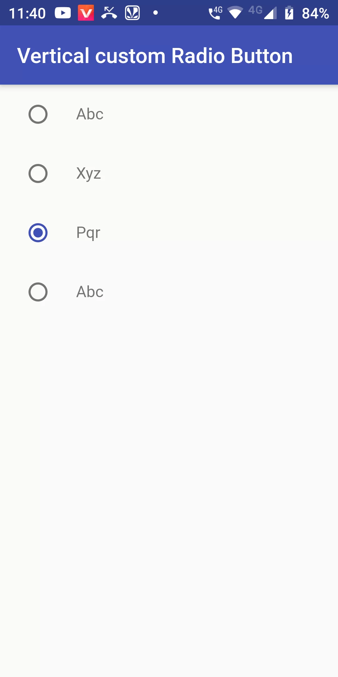 How To Make Vertical Radio Button In Flutter Android App
