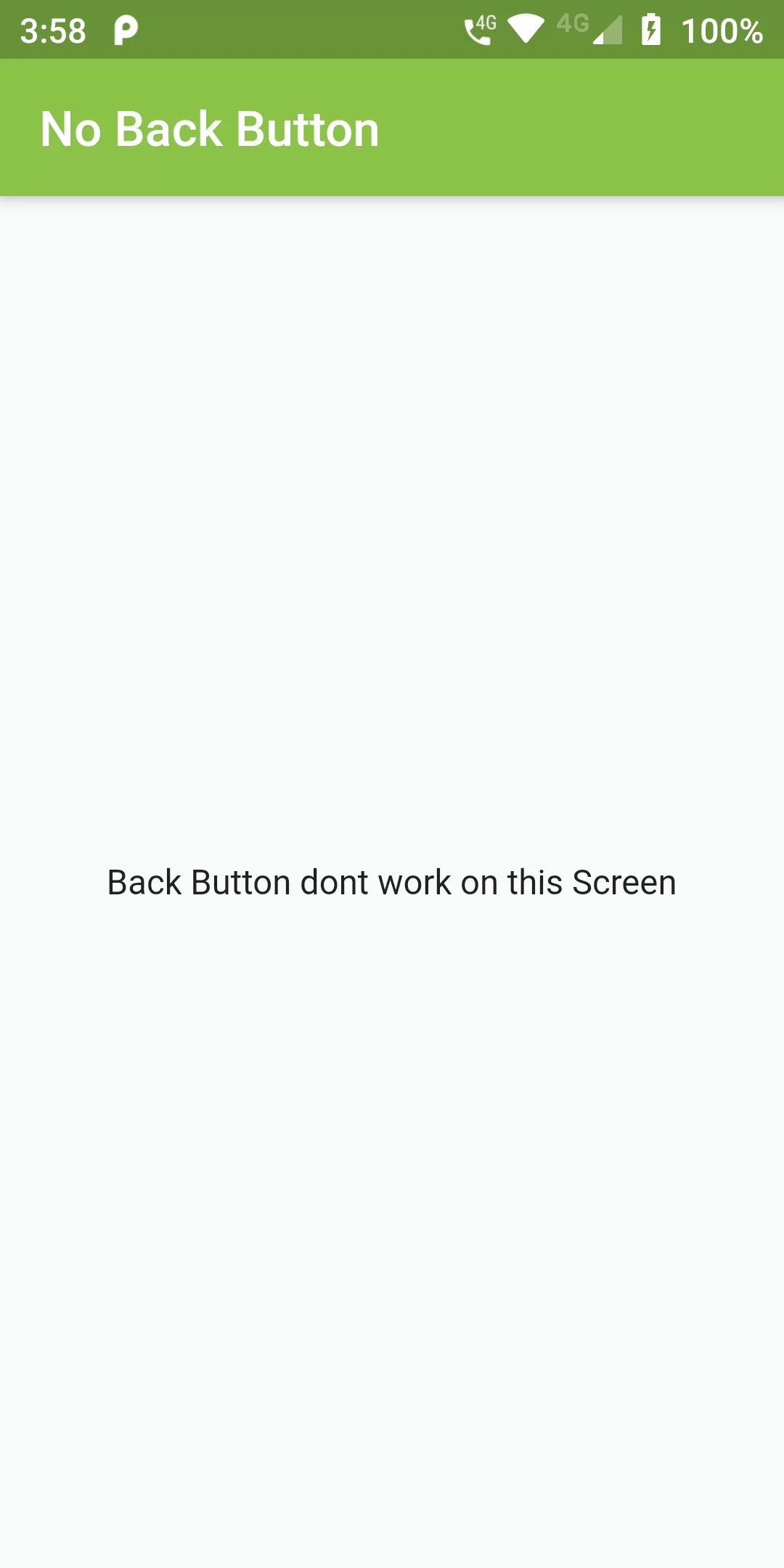How To Disable Or Override Back Button Using Flutter App