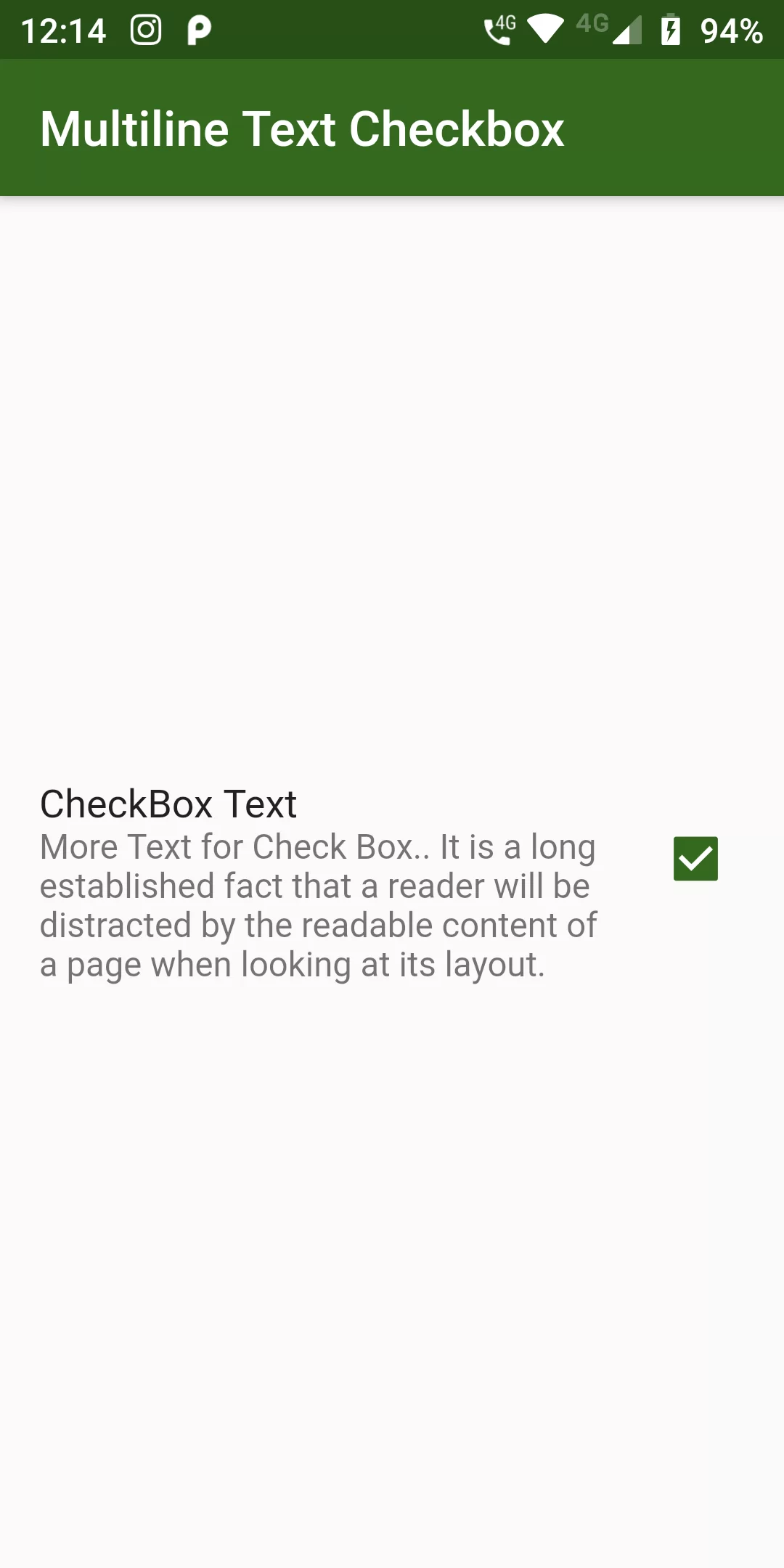 How To Create Multiline Text Checkbox Using Flutter Android App