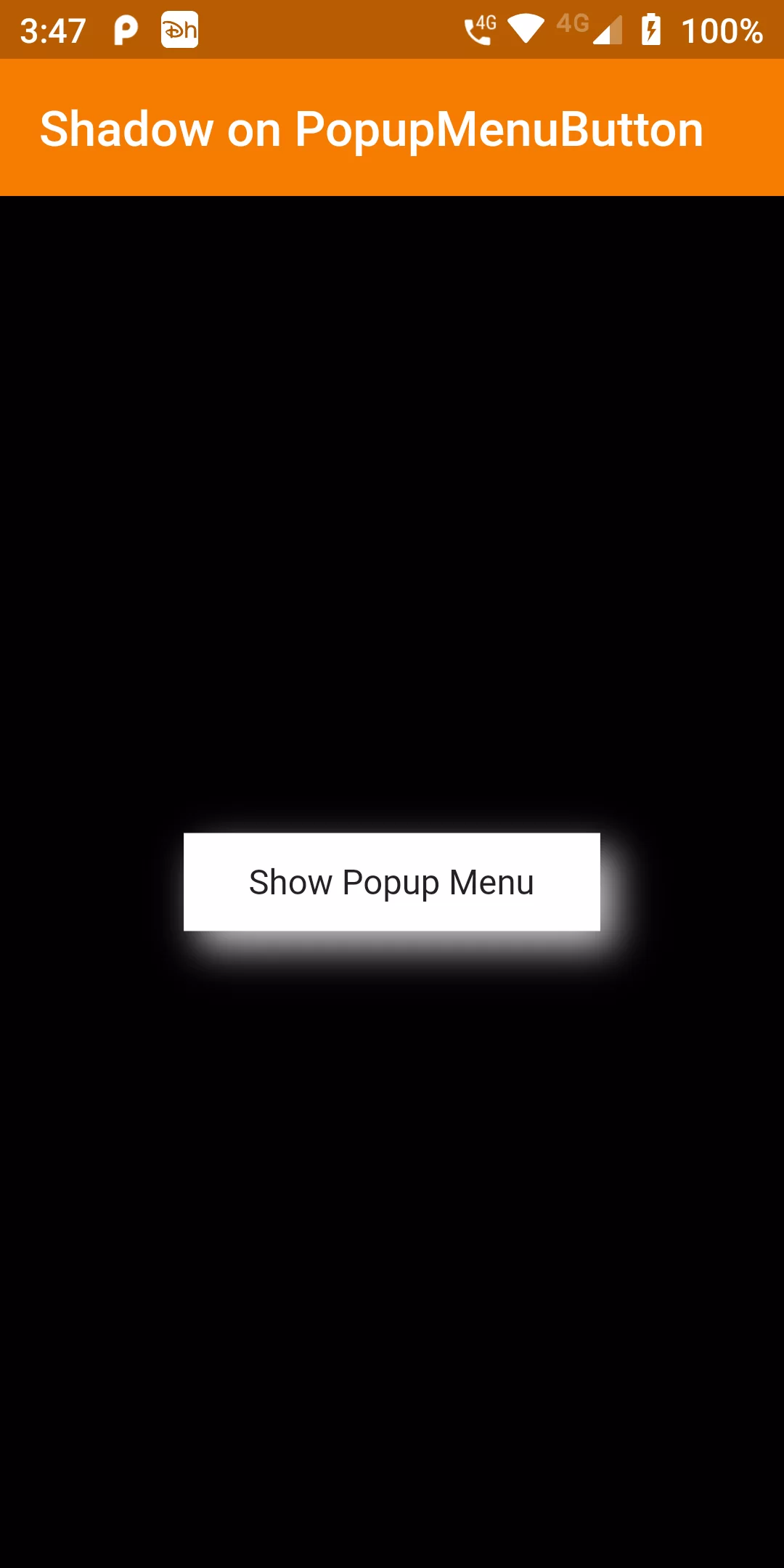 How To Add Shadow On Popup Menu Button Using Flutter App