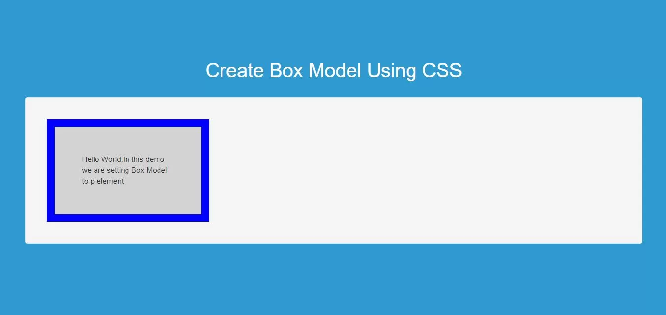 How Can I Create Box Model Using CSS With Examples