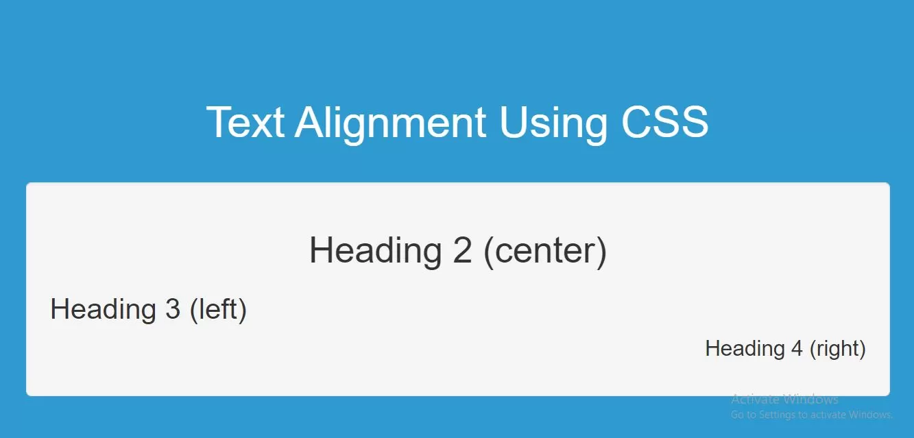 How Can I Do Text Alignment Using CSS With Example