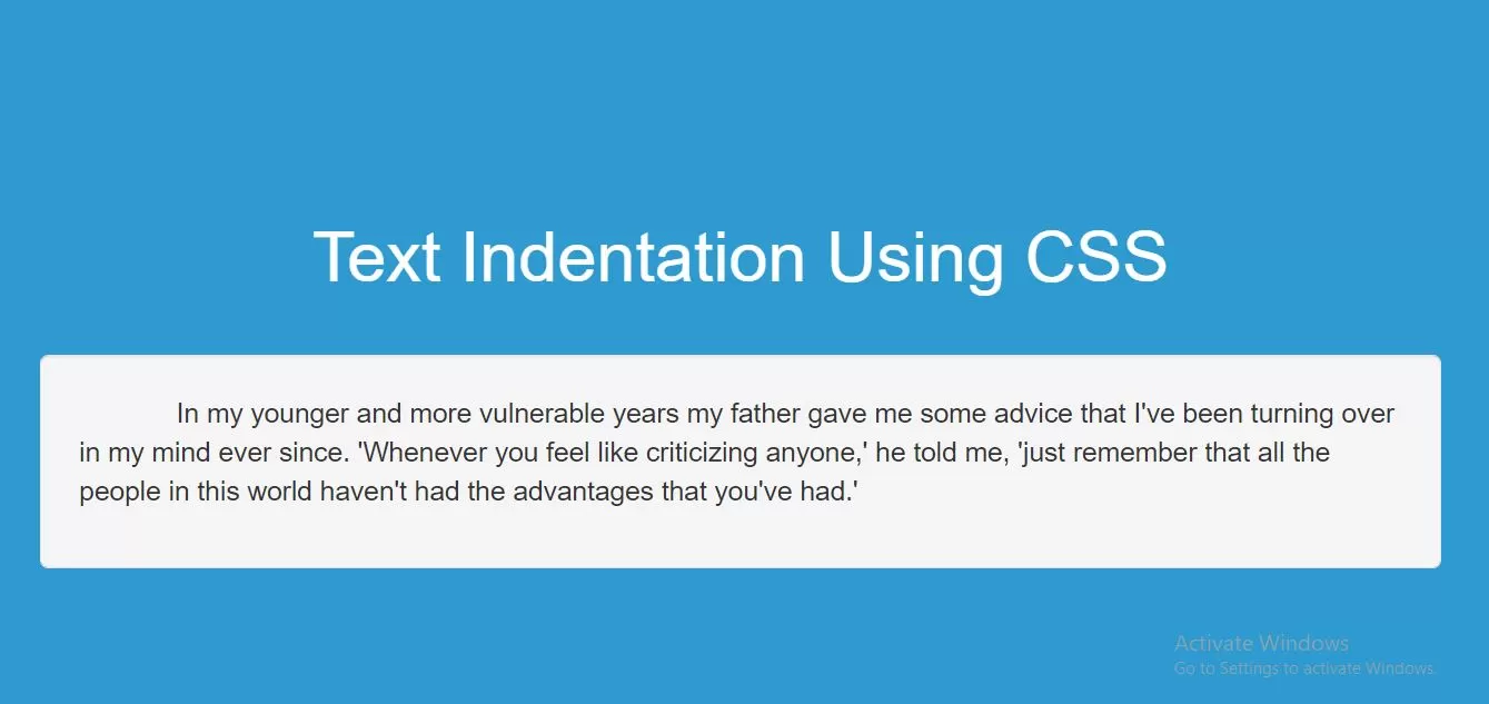 How To Do Text Indentation Using CSS With Examples