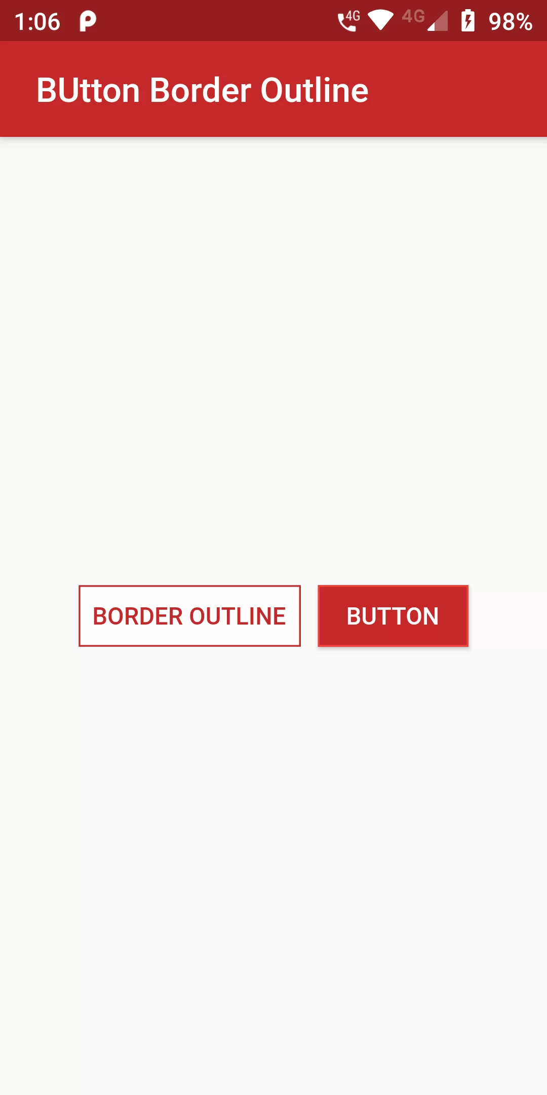 How To Create Button Border Outline Using Flutter Android App