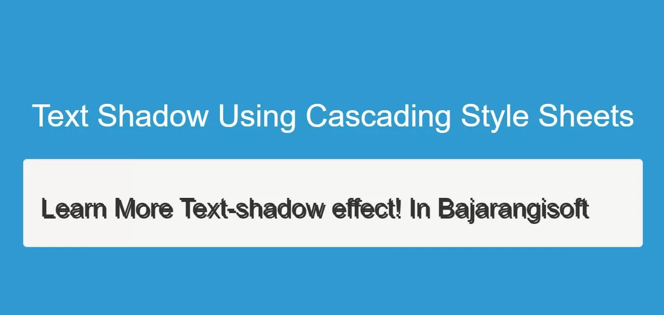 How To Do Text Shadow Using Cascading Style Sheets