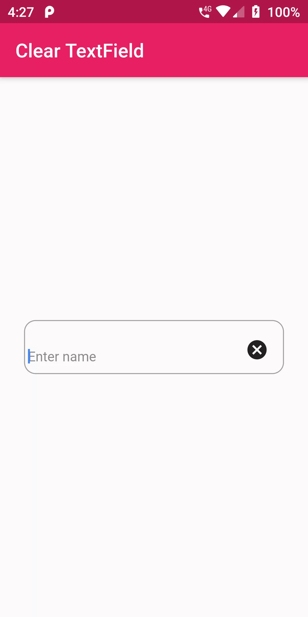 How To Add Clear Button To Text Field Input Using Flutter App