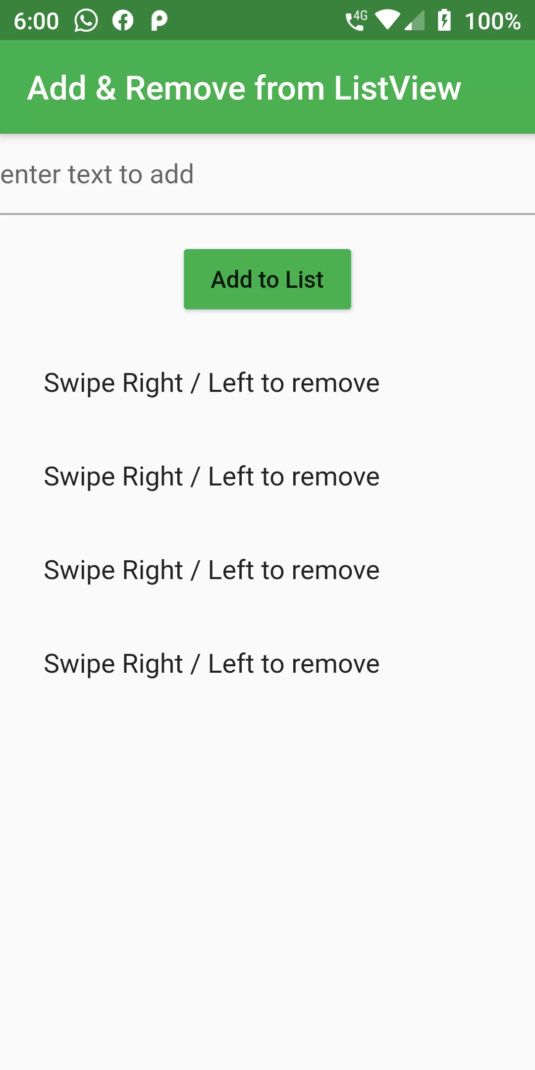 How To Dynamically Add Or Remove Items From A Listview In Flutter