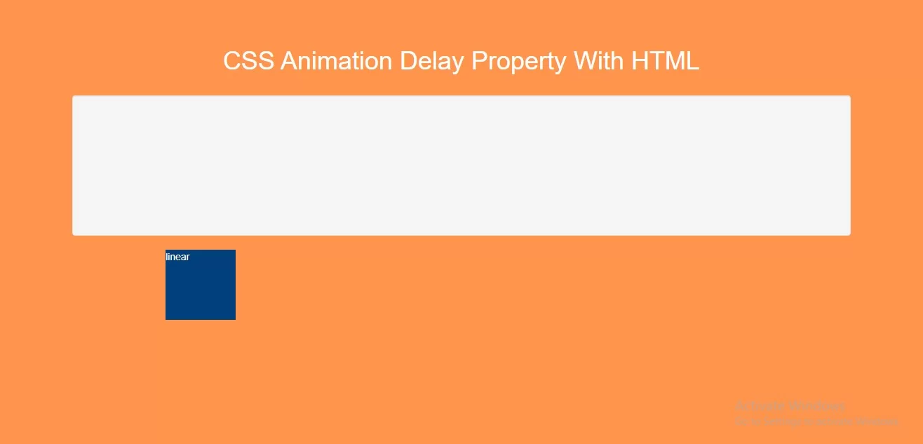 How To Use CSS Animation Delay Property With HTML