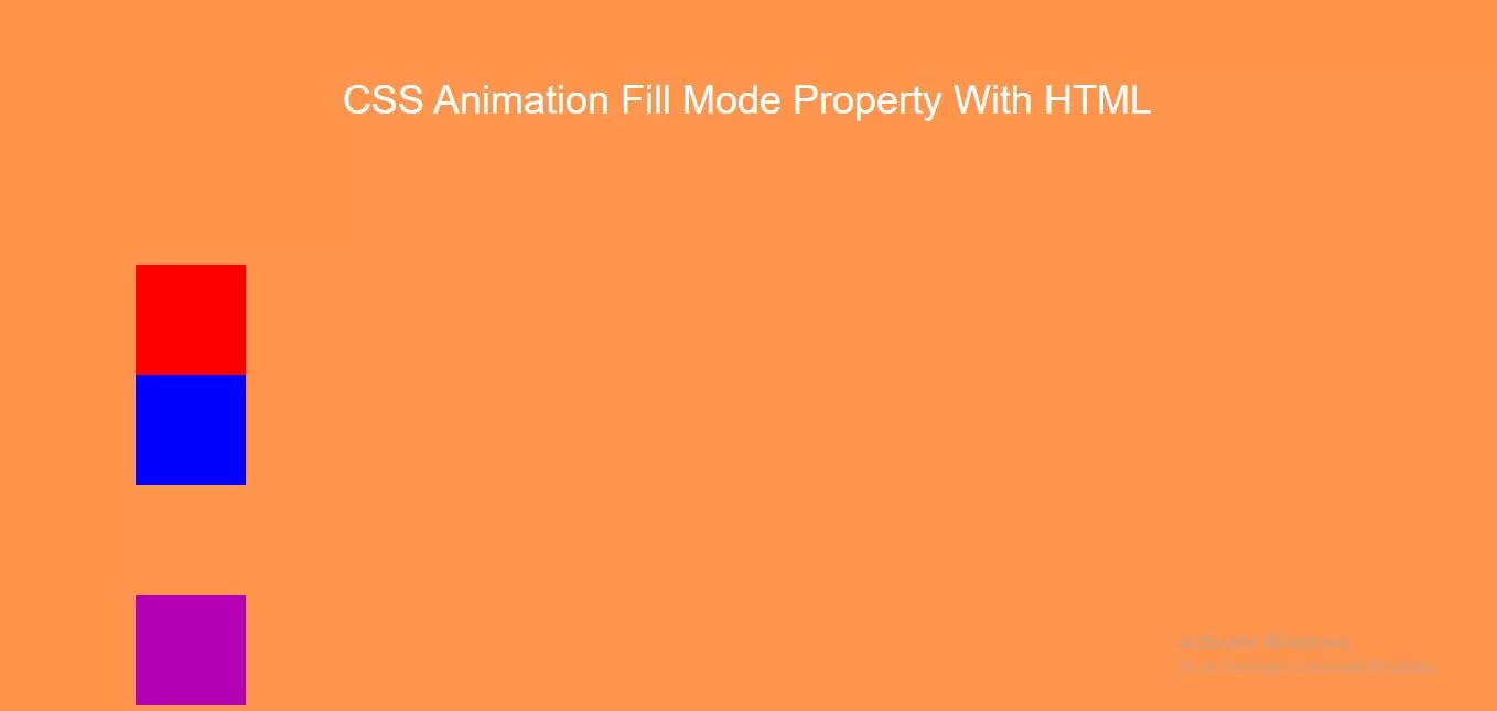 How To Use CSS Animation Fill Mode Property With HTML