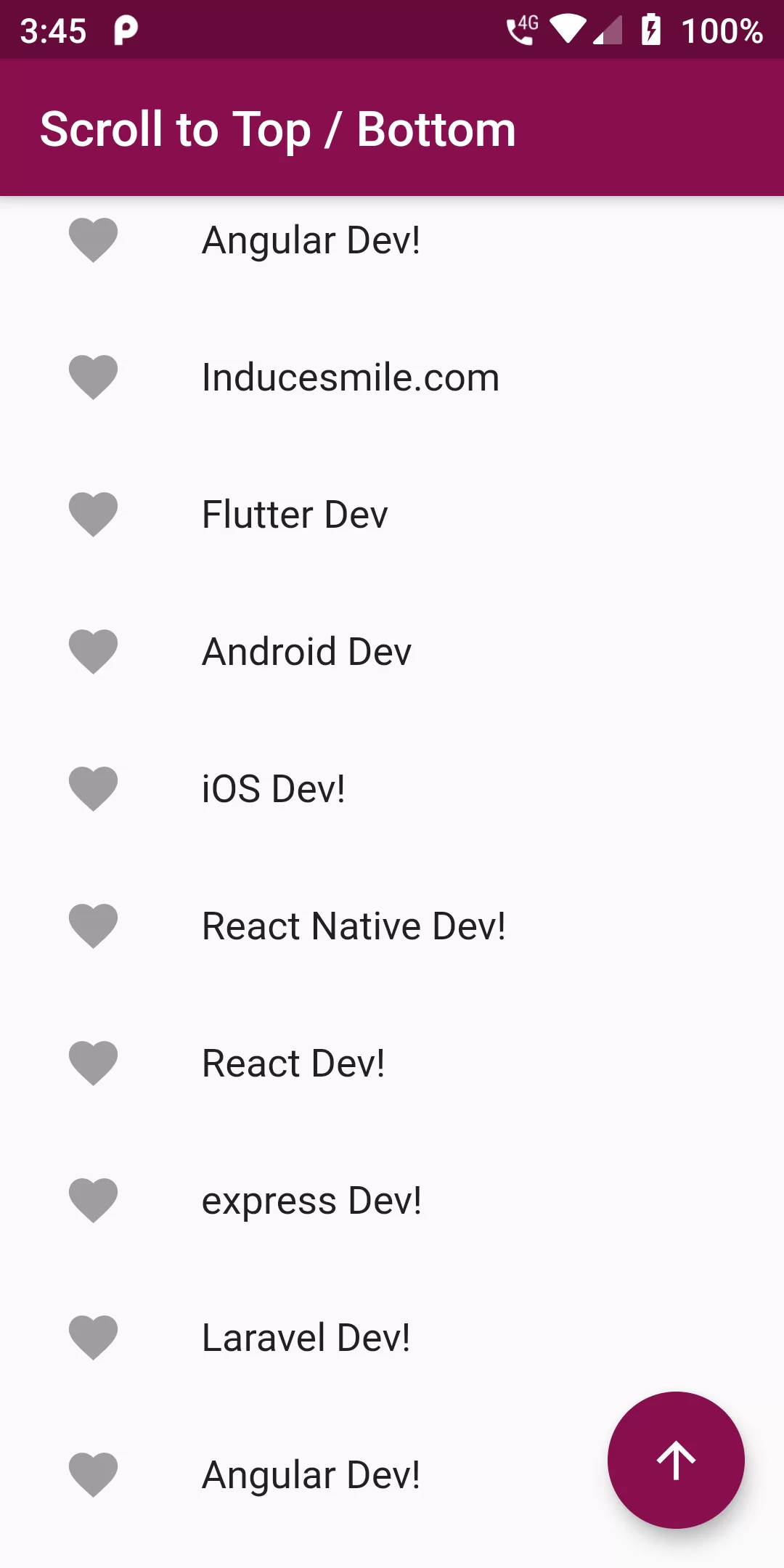 How To Scroll Listview To Top Or Bottom Using Flutter Android
