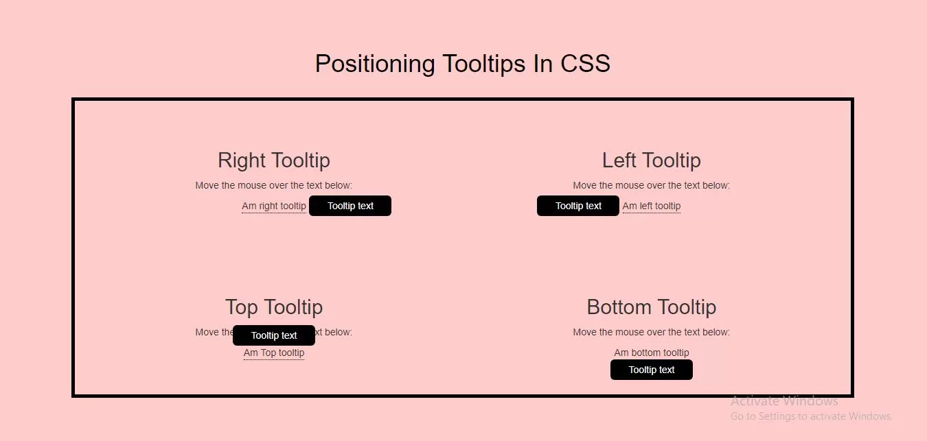 How To Create Positioning Tooltips In CSS With Example