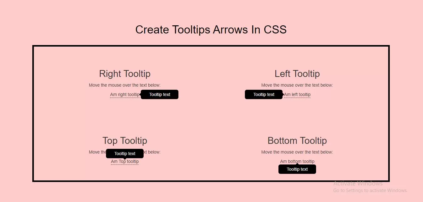 How Do I Create Tooltips Arrows In CSS With Example