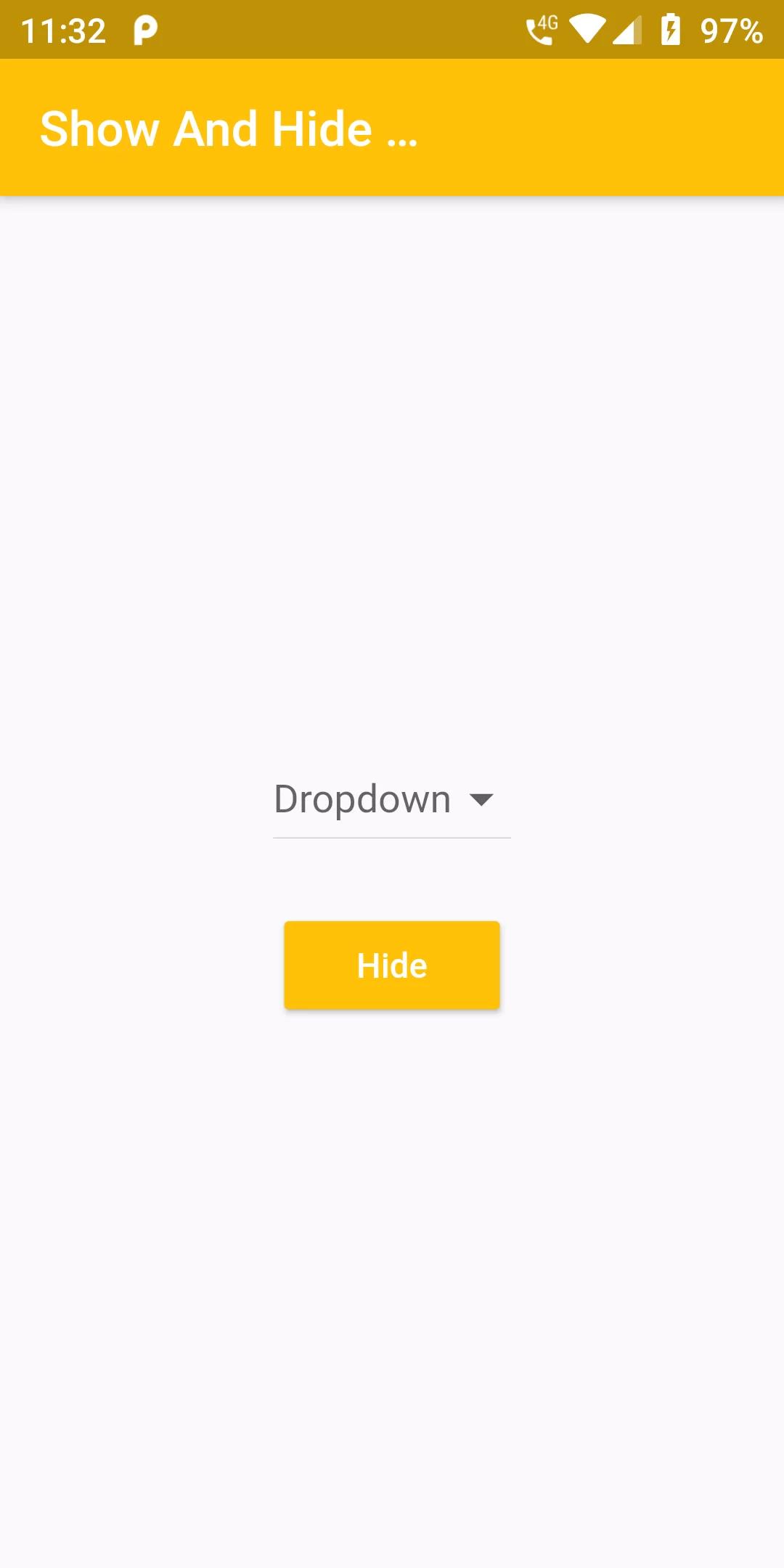 How To Show And Hide Dropdown Button Using Flutter App