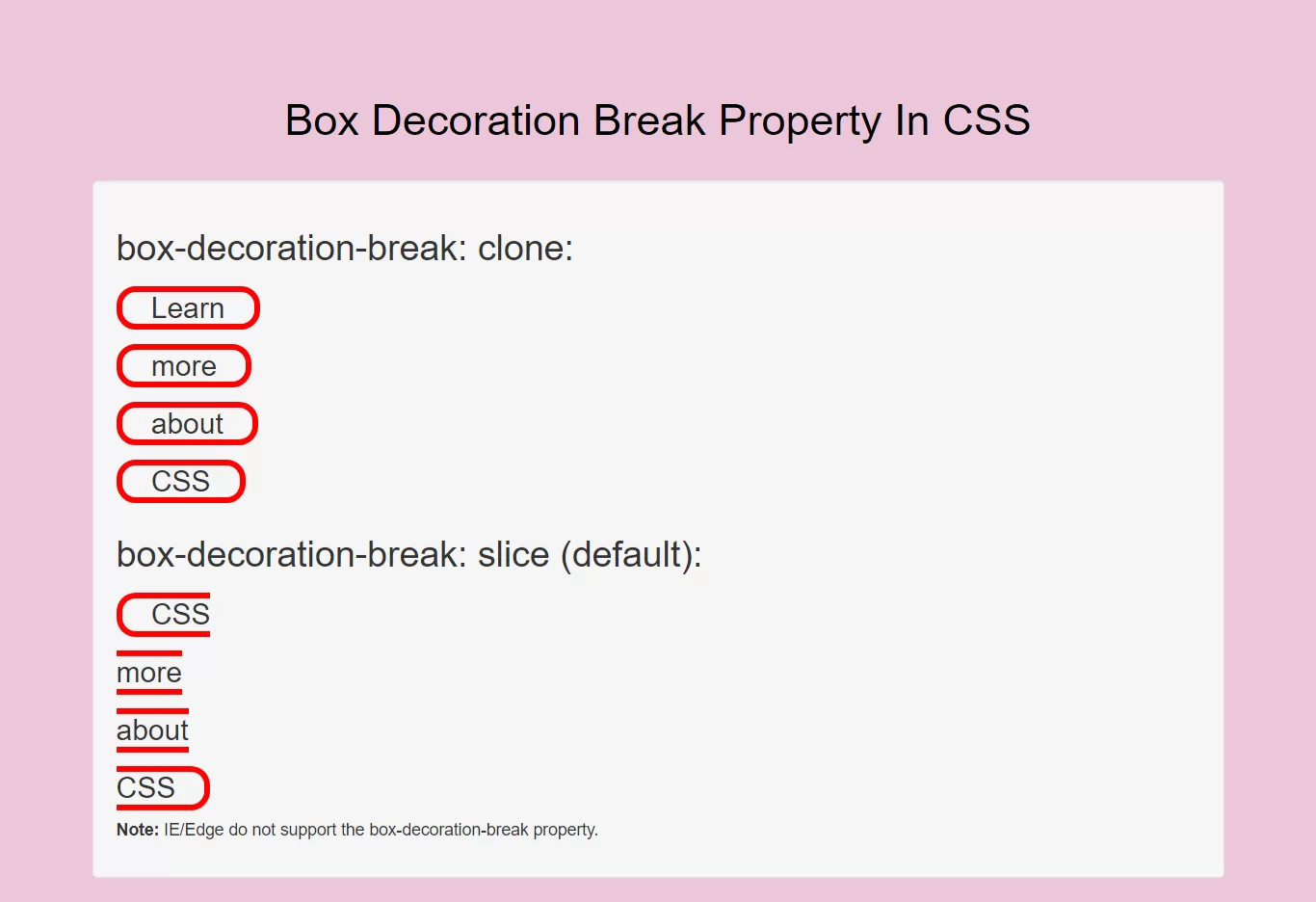 How Can I Use Box Decoration Break Property In CSS