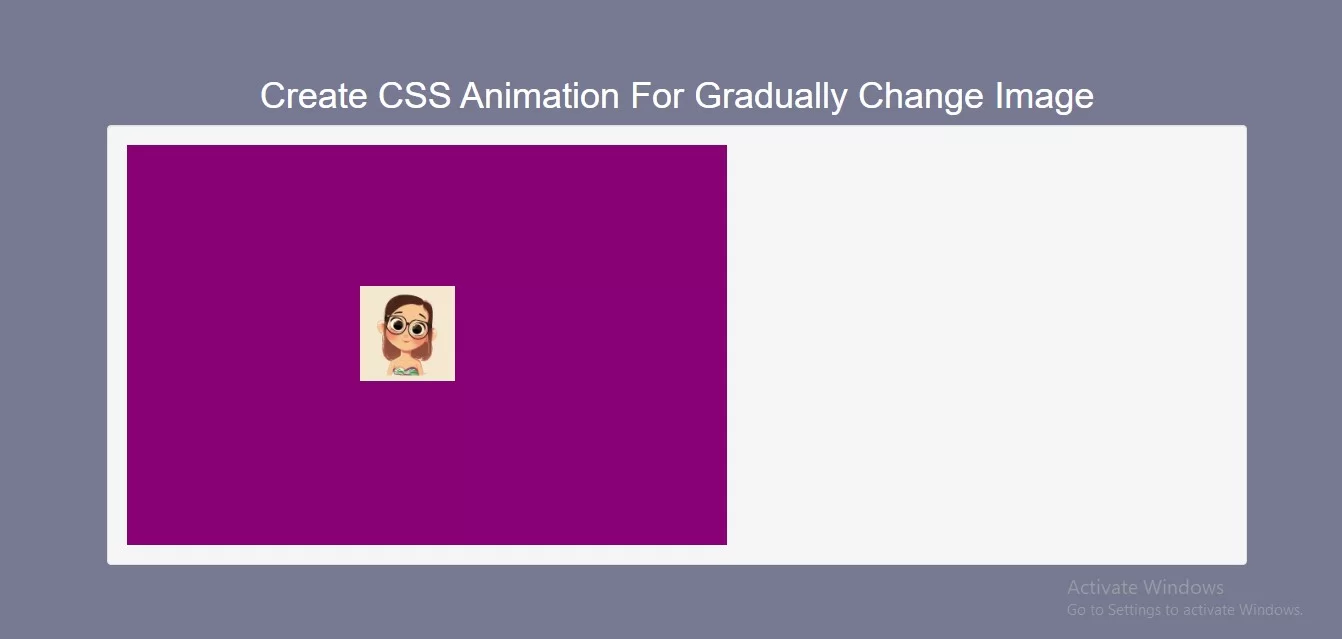 How To Create CSS Animation For Gradually Change Image Size