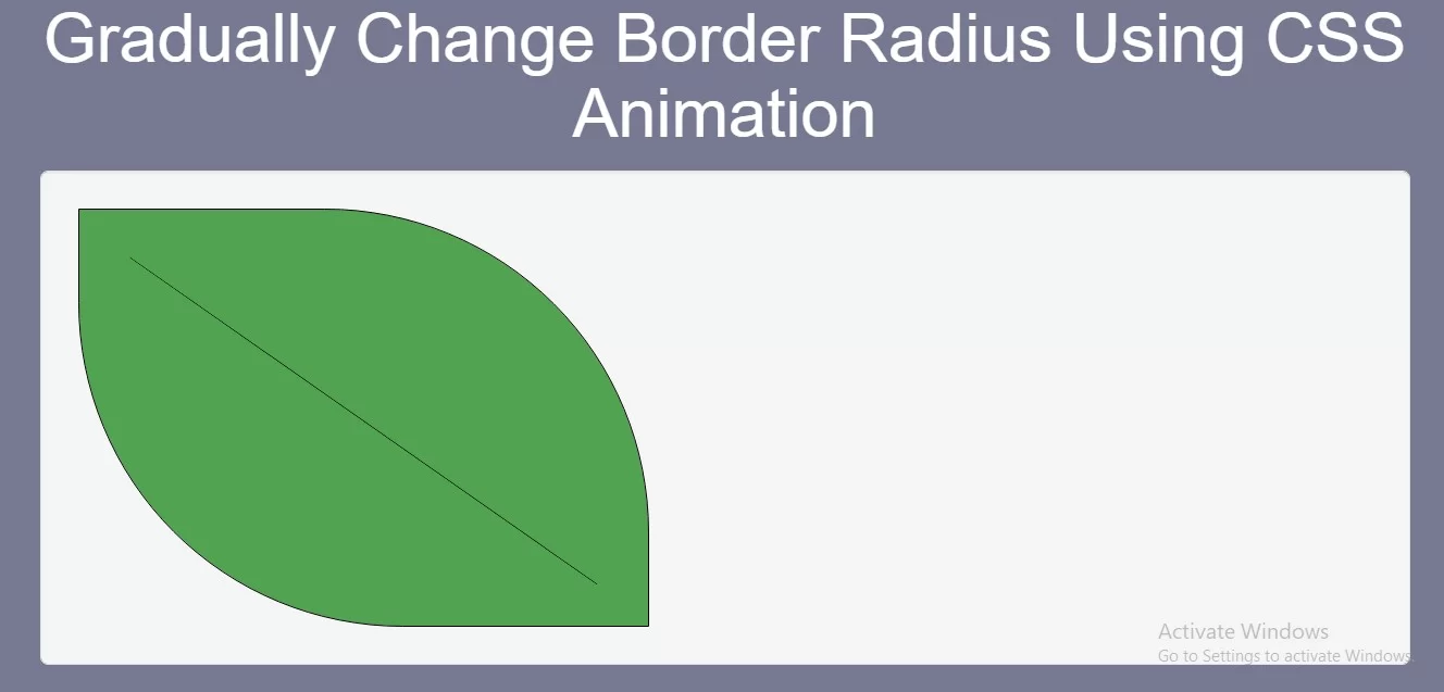 How To Gradually Change Border Radius Using CSS Animation