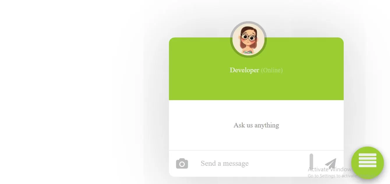 How To Create Animated Popup Chat Window Using CSS