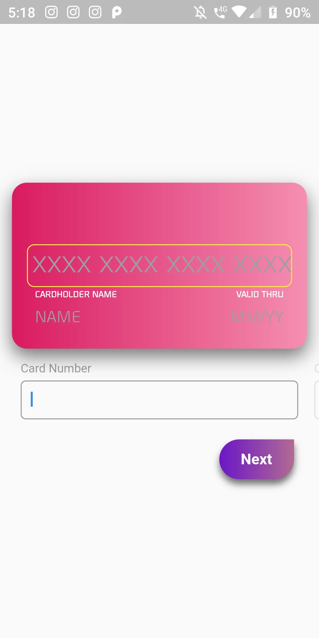 How To Create Credit Card Input Design Using Flutter App 1888