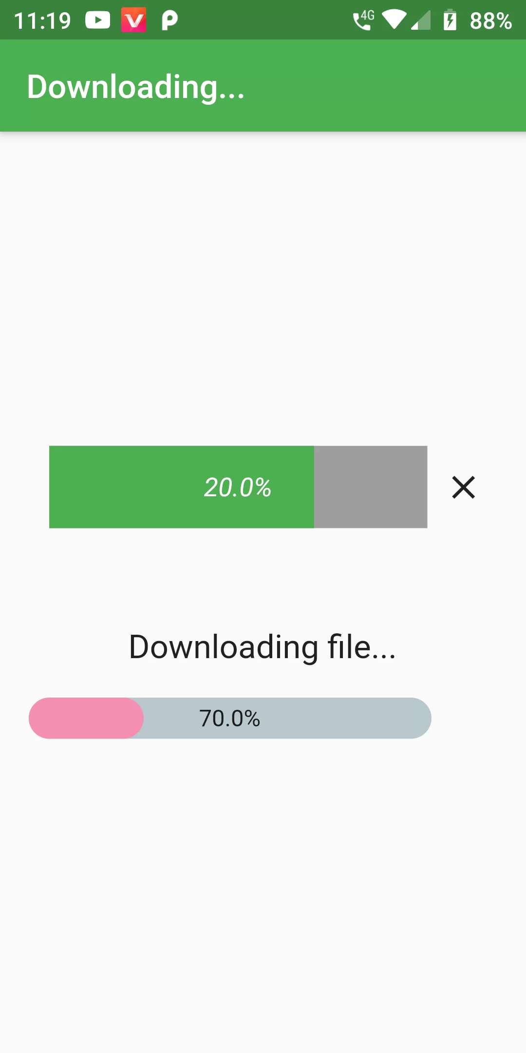 How To Download Progress Bar Using Flutter Android App