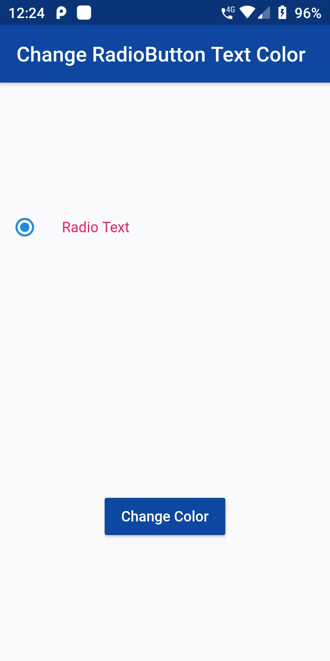 How To Change Radio Button Text Color Using Flutter App