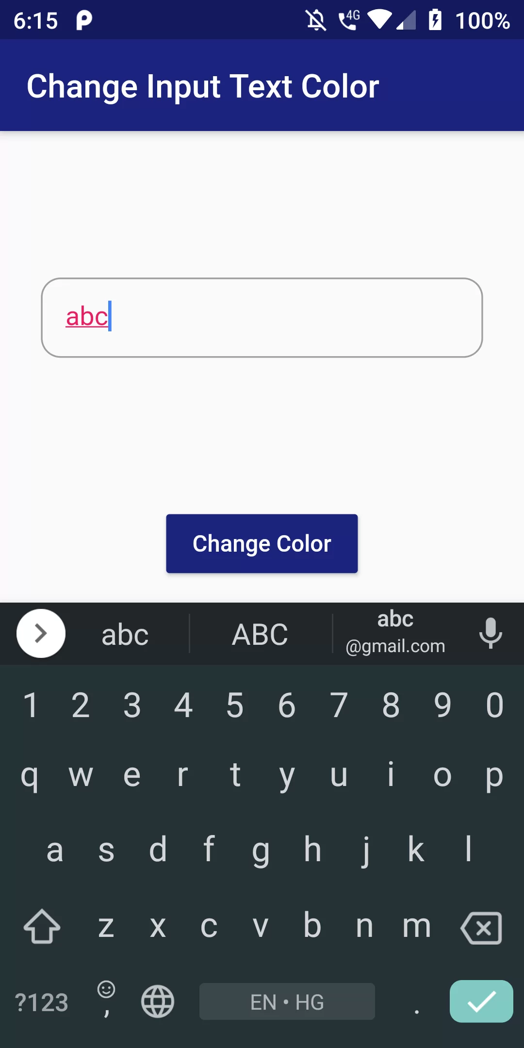 How To Change Input Text Color Using Flutter Android