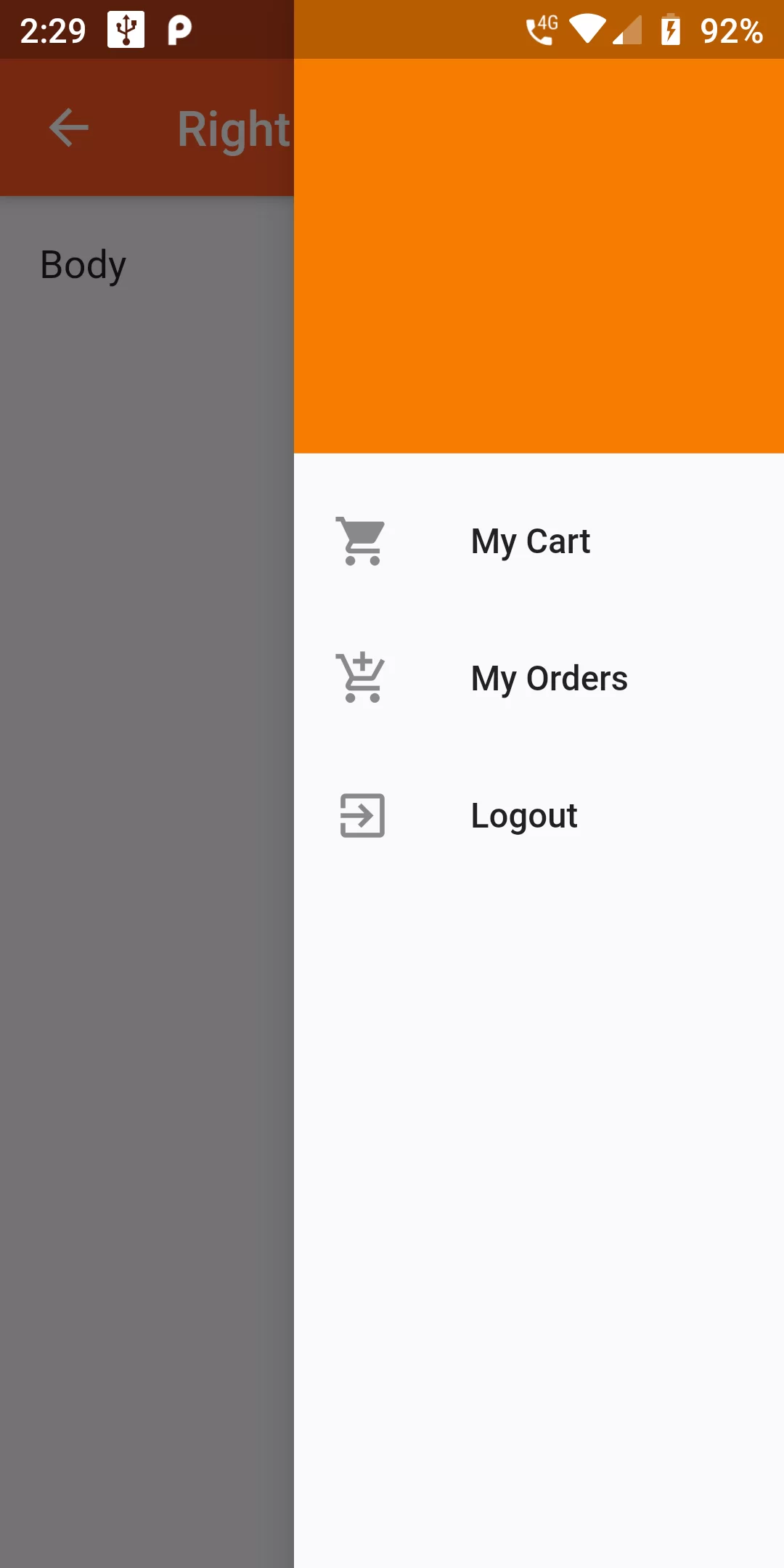 How To Add Right Drawer Using Flutter Android App
