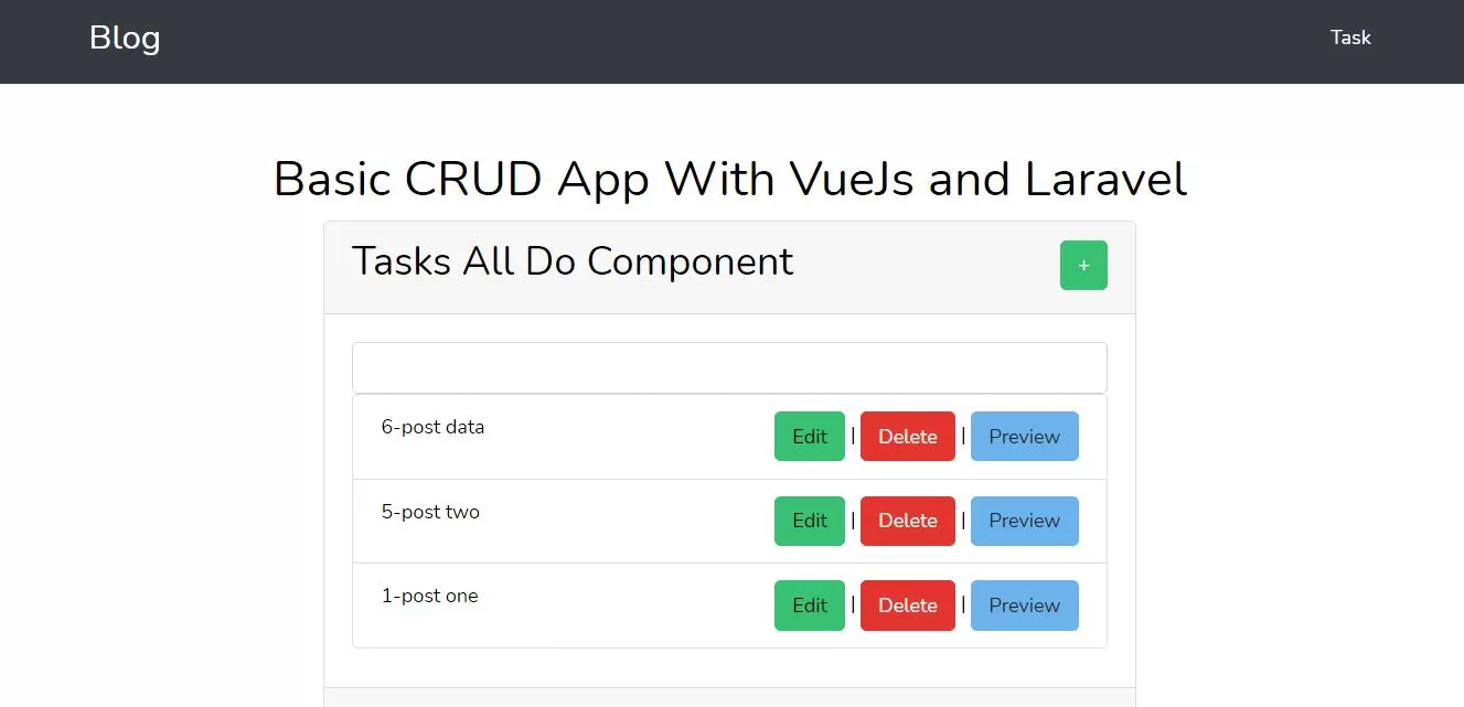 How To Create Basic CRUD App With VueJs and Laravel
