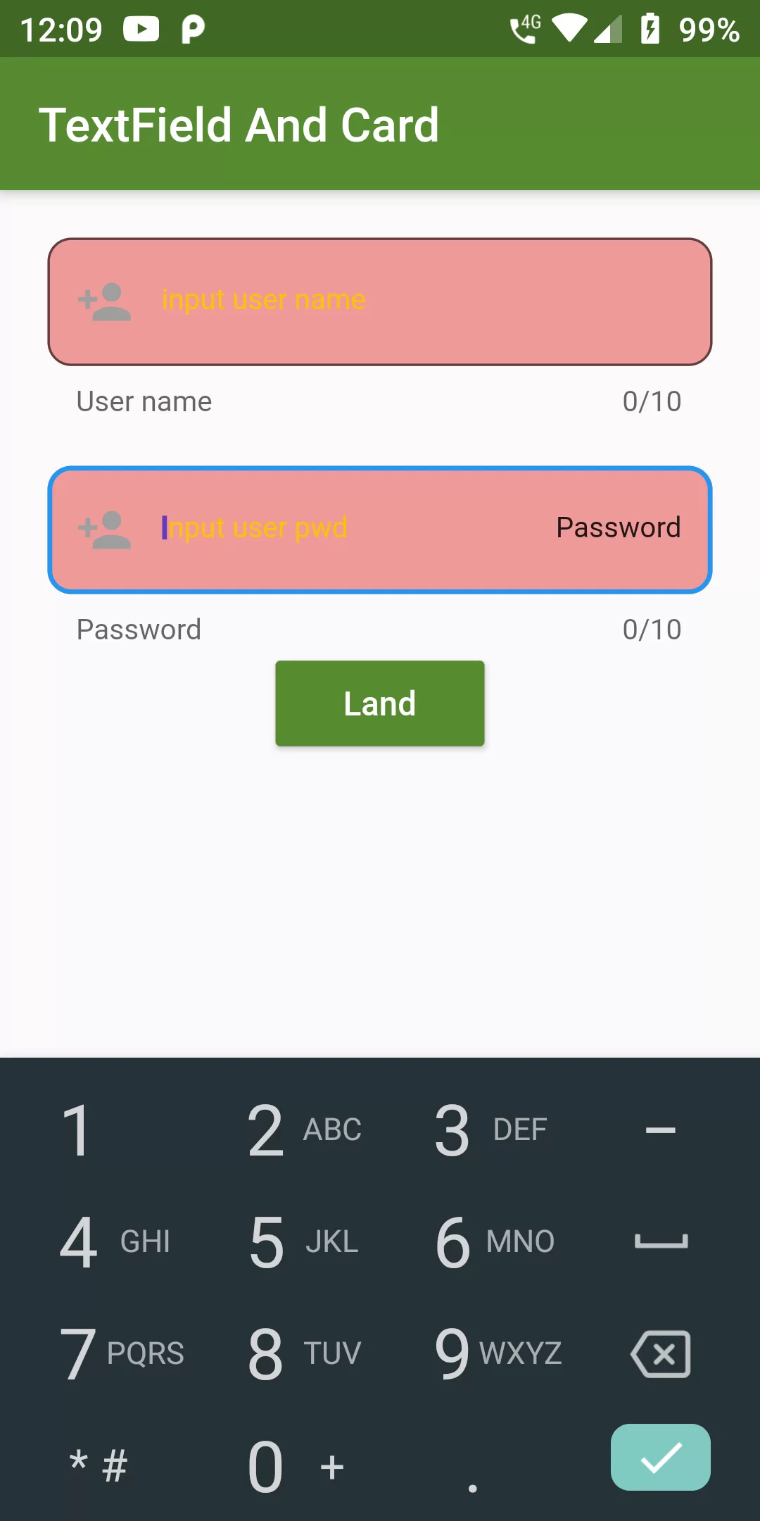 How To Use Text Field And Card Using Flutter Android
