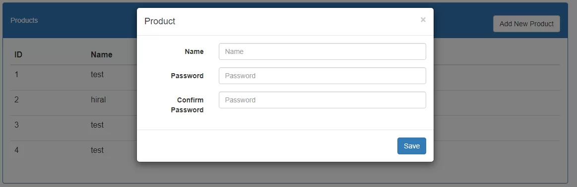 How To Insert Password And Confirm Password Using Ajax In Laravel