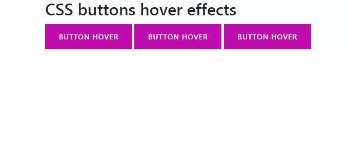 How To Create Simple Animation Buttons Hover Effects Using CSS Part-3